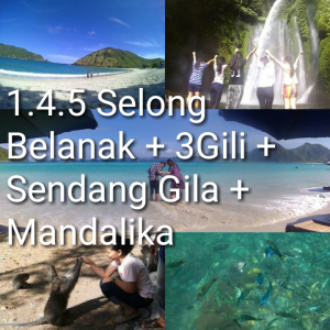 paket tour lombok 4 hari 3 malam 3 gili waterfall