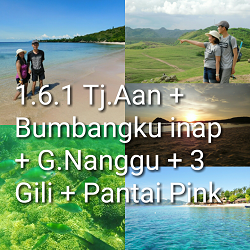 paket tour lombok 6 hari 5 malam bumbangku gili pink