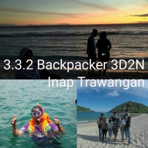 paket wisata lombok backpacker 3 hari 2 malam inap trawangan